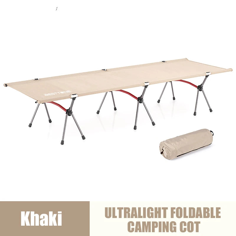 WESTTUNE Ultra Light Aluminum Folding Bed For Camping And Travel