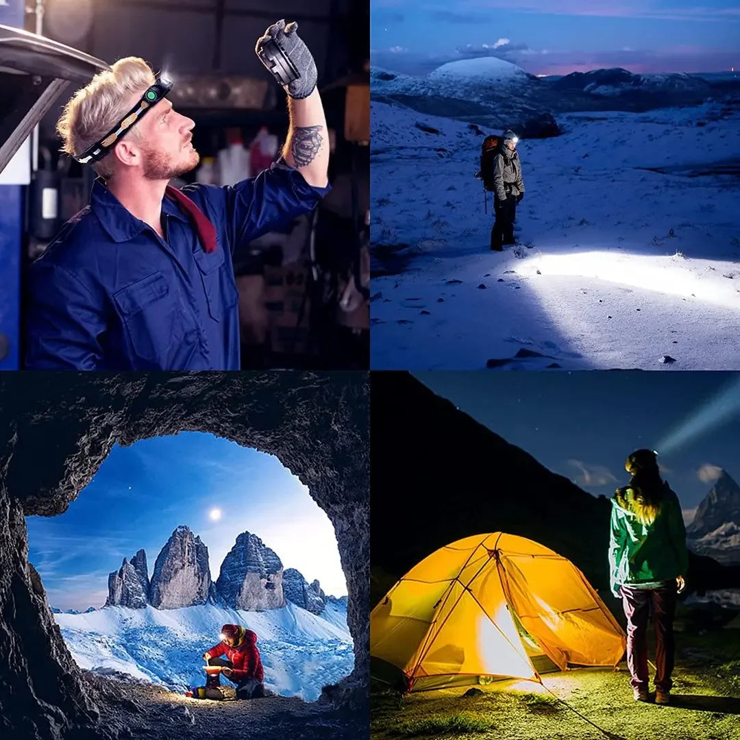 H25L USB Rechargeable 1000LM Headlamp With 18650 Battery
