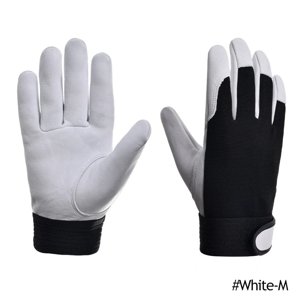 Cowhide Leather Work Gloves for Safety and Labour Protection