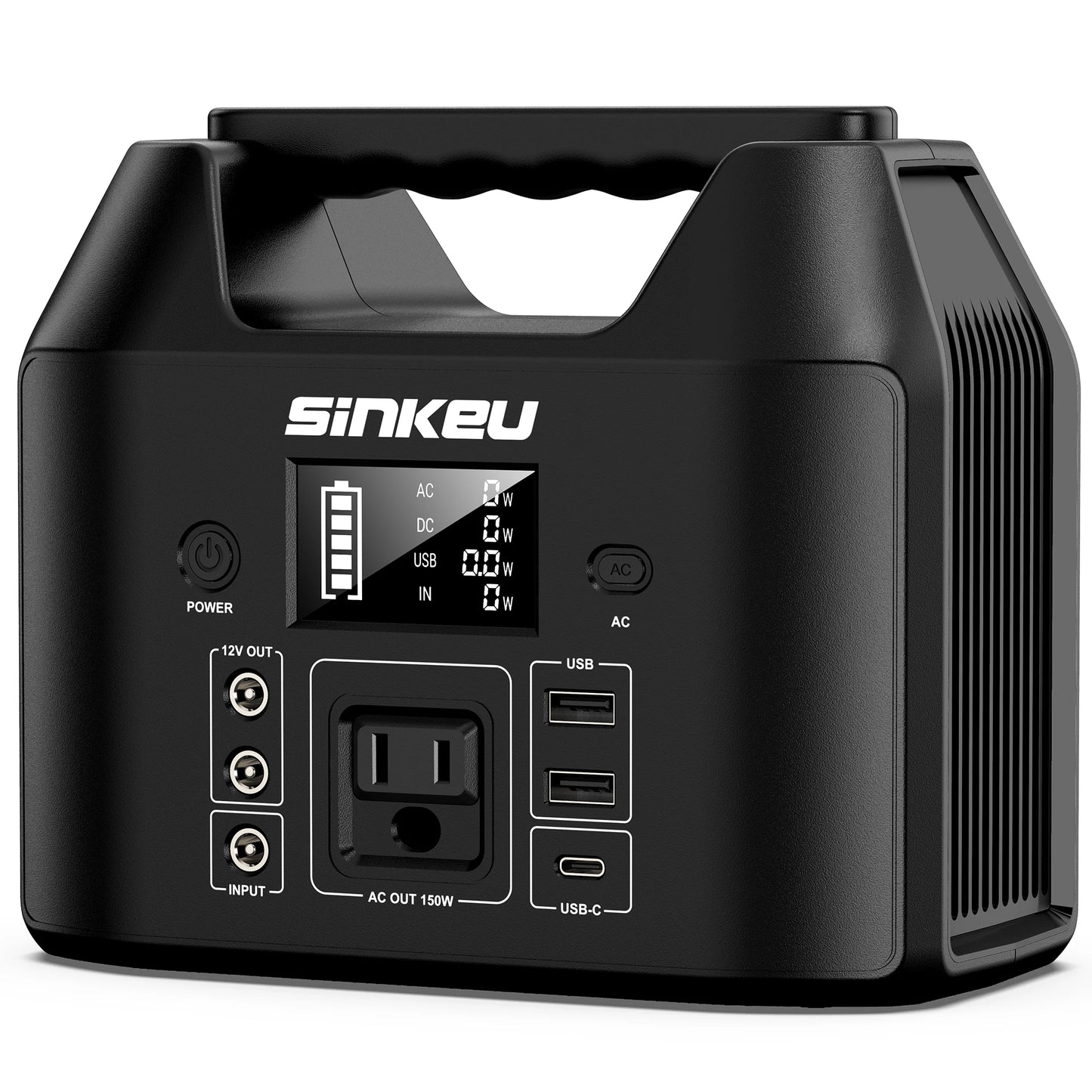 SinKeu Portable Power Station 300W Solar Generator with LiFePO4 Battery