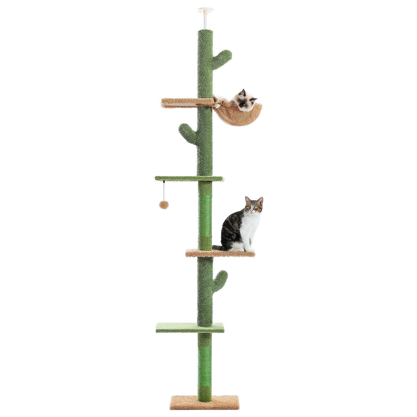PAWZ Road 5 Tier Floor To Ceiling Cactus Cat Tree