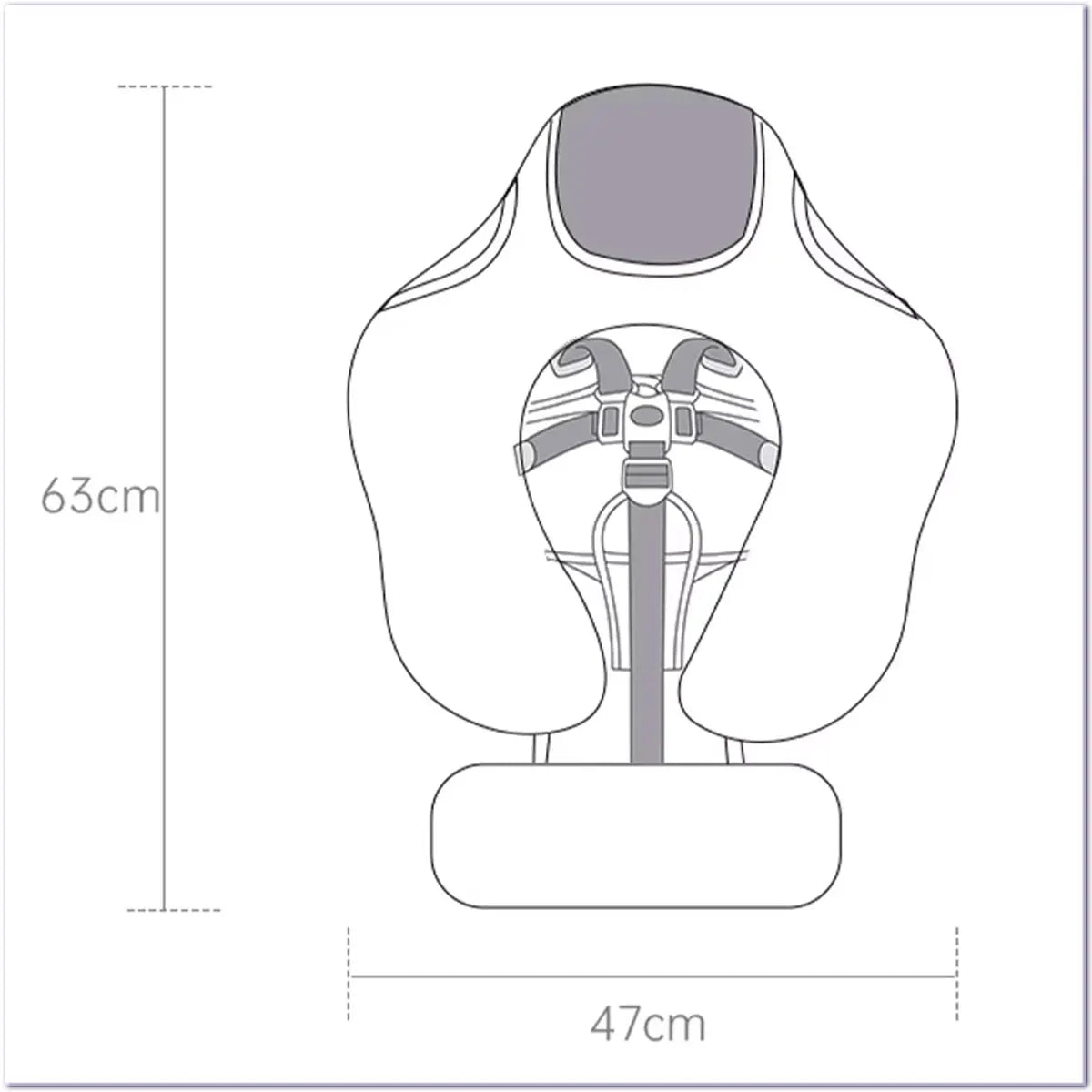 Mambobaby Non-Inflatable Safe Solid Core Baby Swimming Buoy Canopy