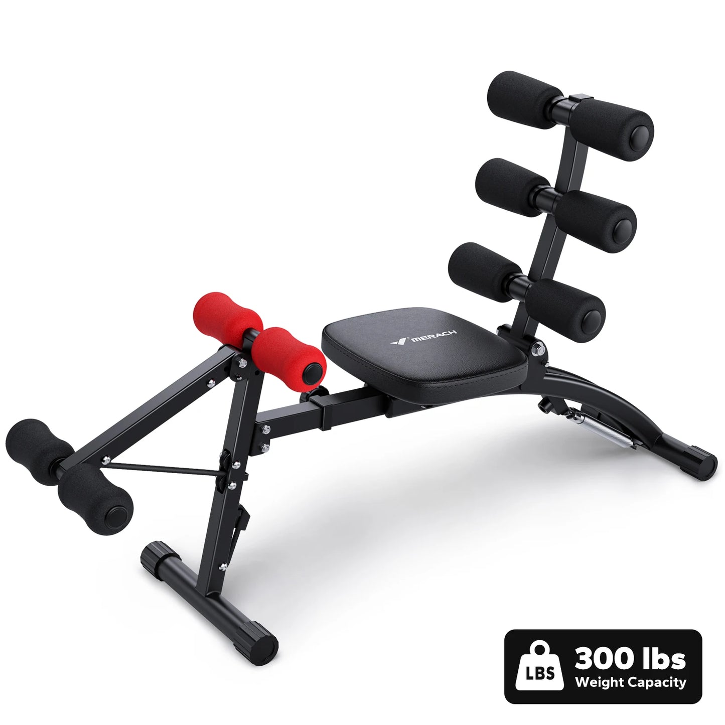 MERACH Ab Machine Multi-Functional Adjustable Ab Trainer For Home Gym