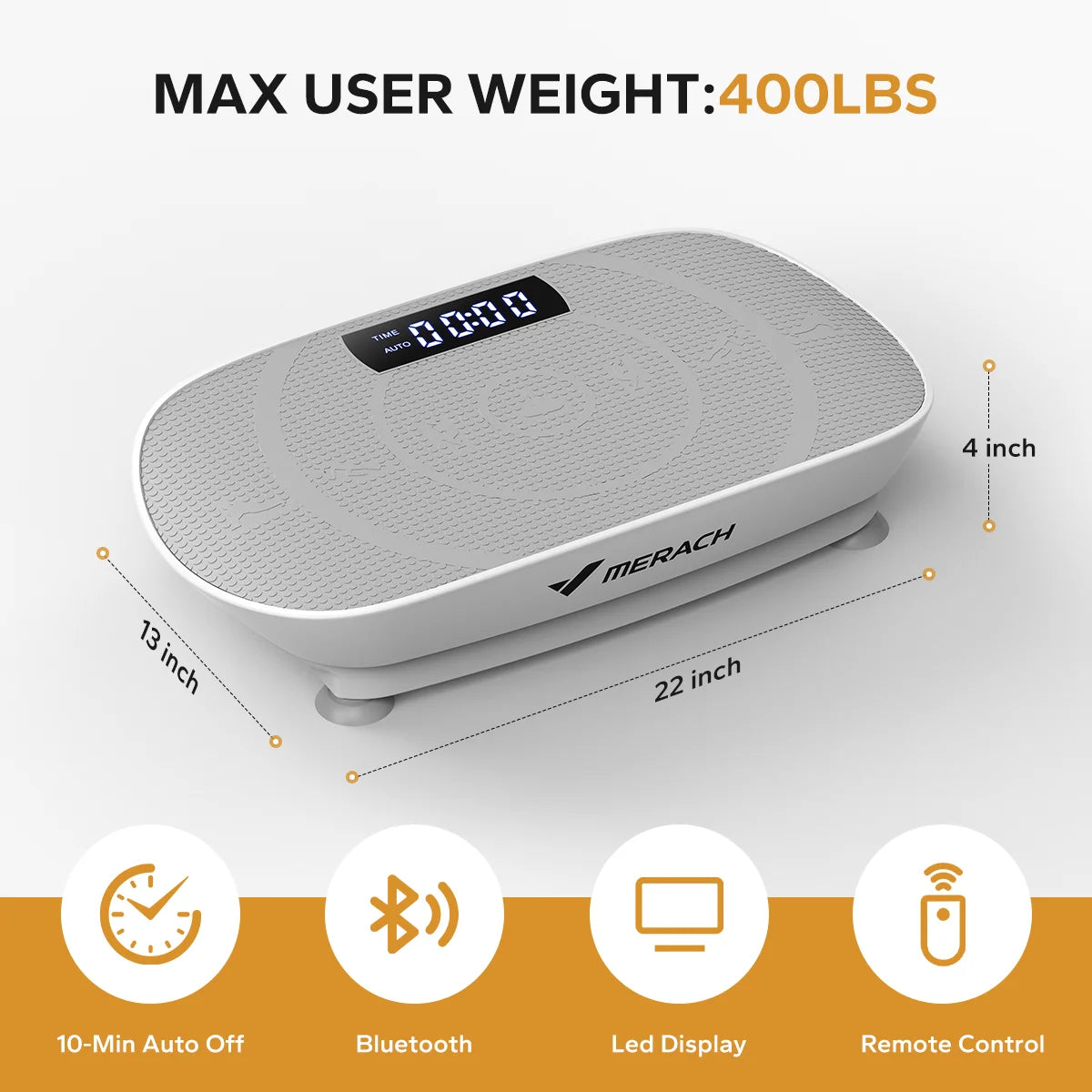 MERACH Vibration Plate CV30 Whole Body Workout Platform