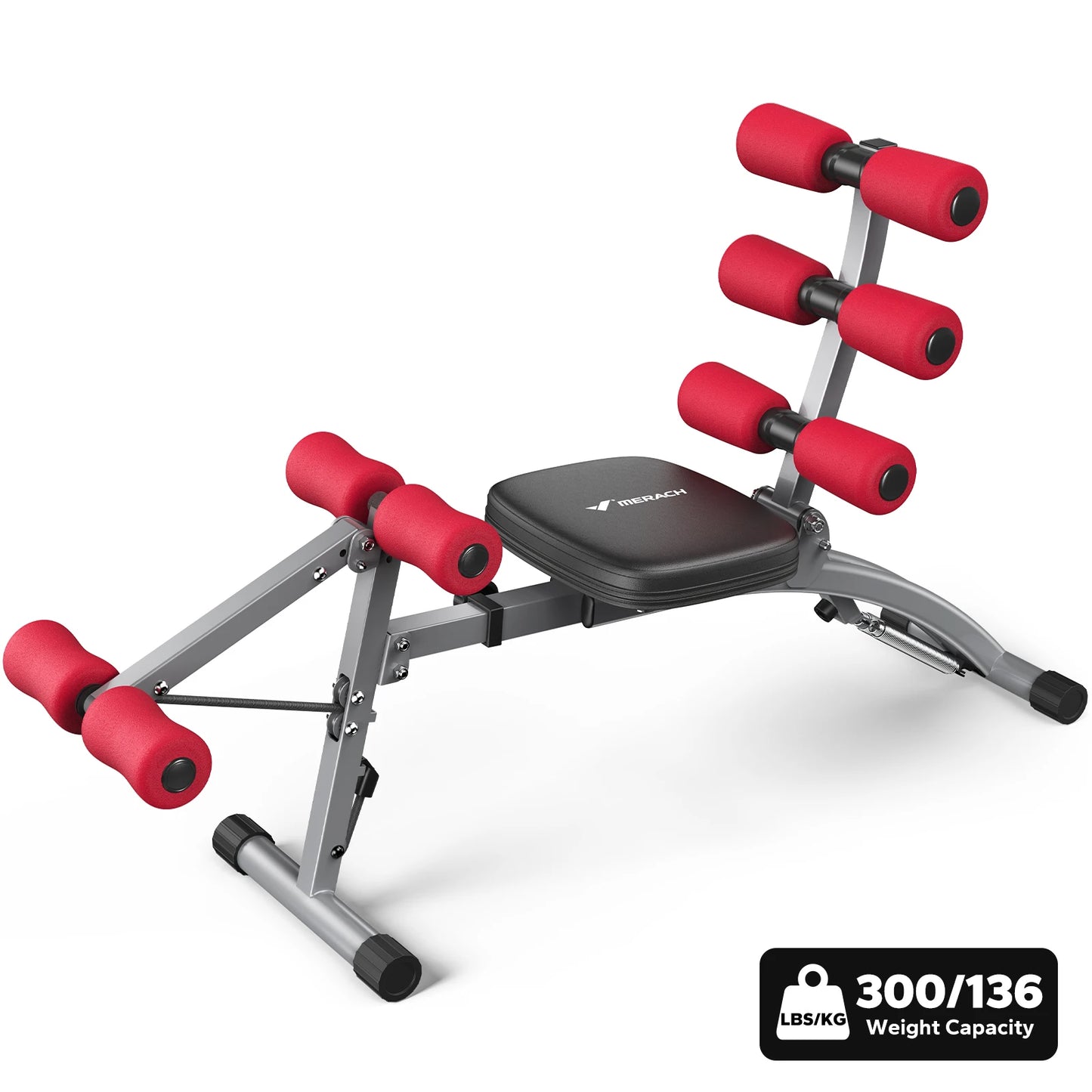 MERACH Ab Machine Multi-Functional Adjustable Ab Trainer For Home Gym