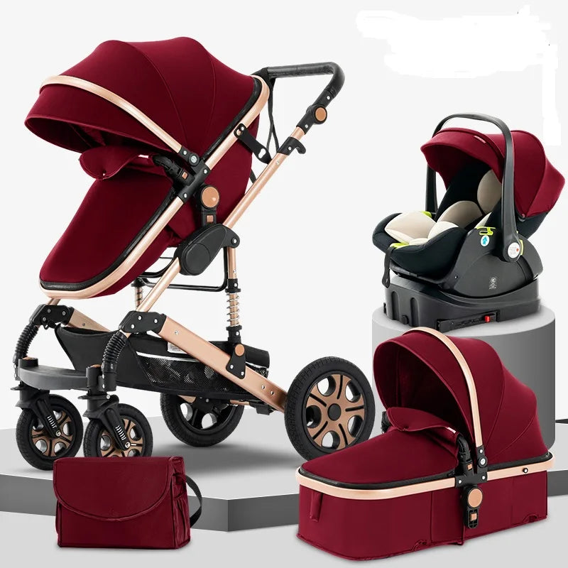 SteAnny 3 In 1 Baby Stroller Travel System With Isofix
