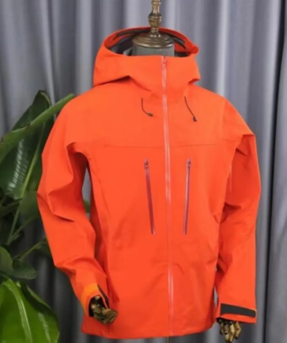 Embroidery Bird Logo Waterproof Windbreaker Jacket for Outdoor Hiking