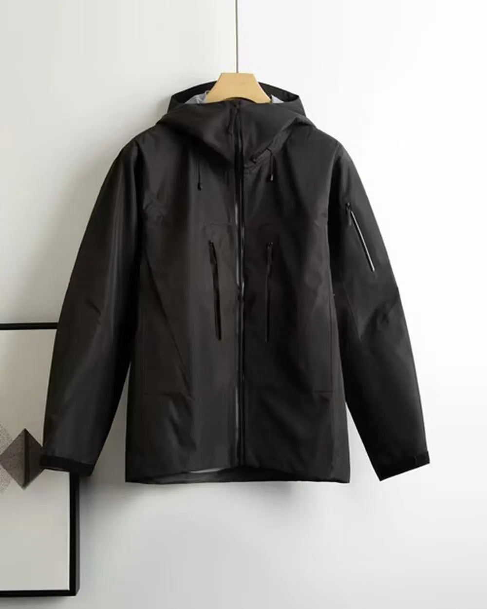 Embroidery Bird Logo Waterproof Windbreaker Jacket for Outdoor Hiking