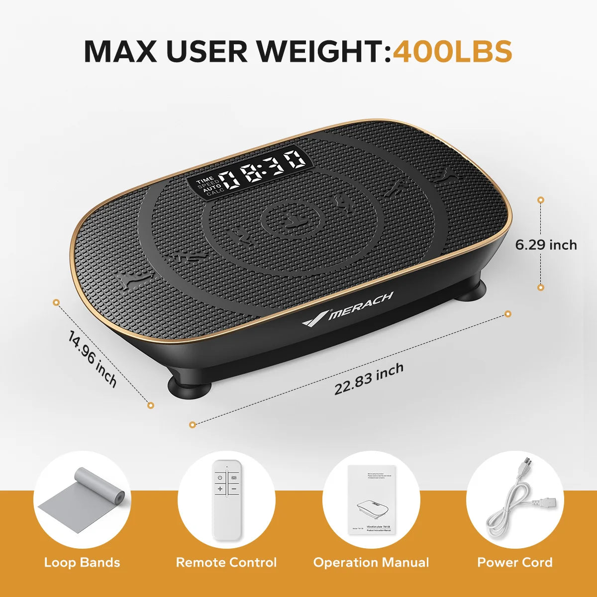 MERACH Vibration Plate CV30 Whole Body Workout Platform