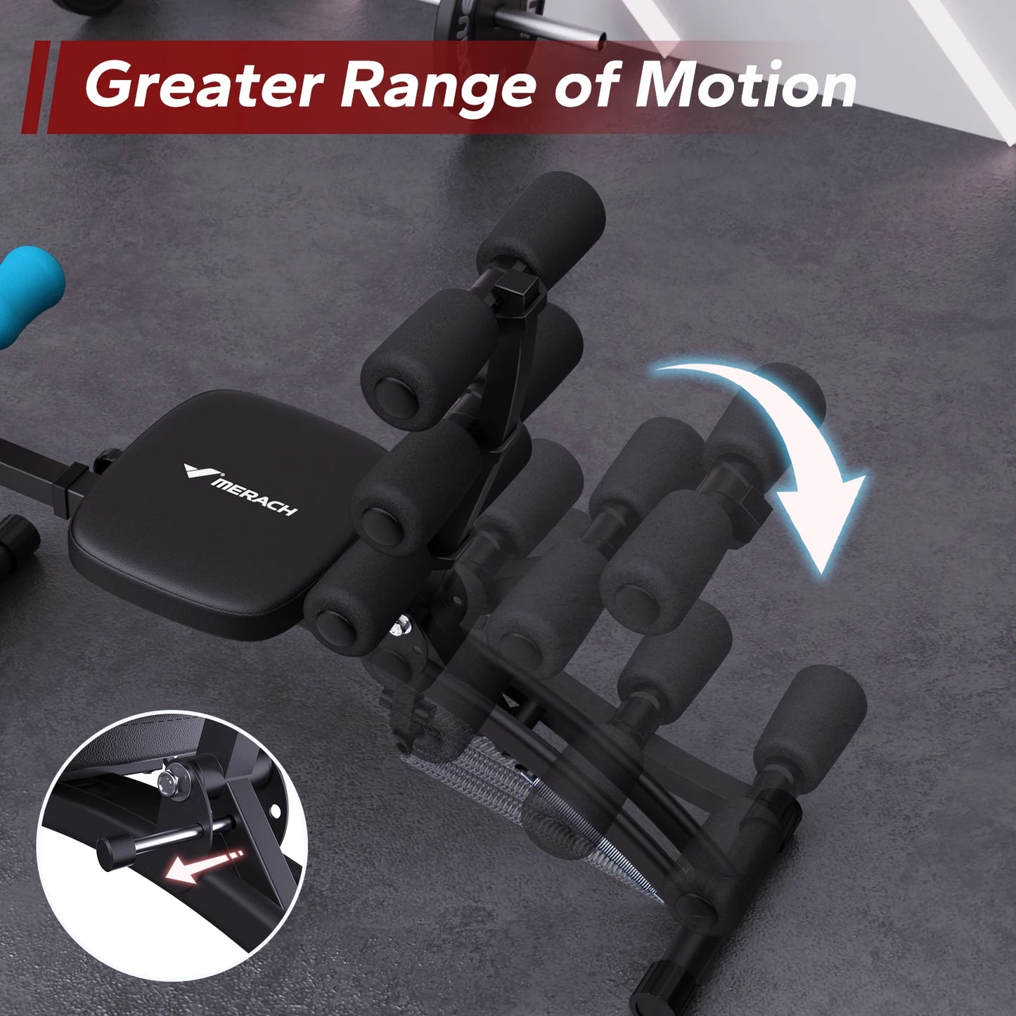 MERACH Ab Machine Multi-Functional Adjustable Ab Trainer For Home Gym