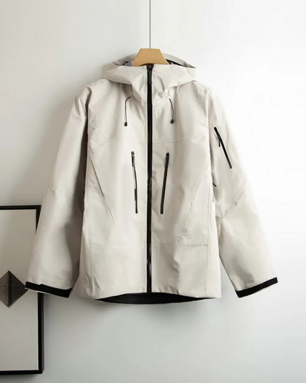 Embroidery Bird Logo Waterproof Windbreaker Jacket for Outdoor Hiking