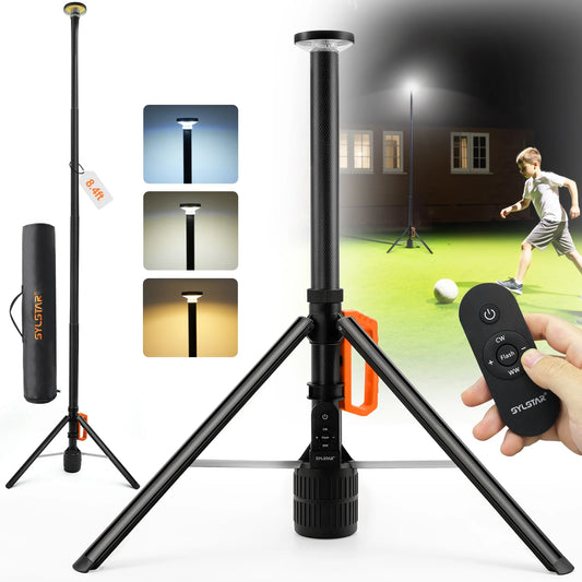 360 Degree Rechargeable Work Light With Remote Control Telescopic