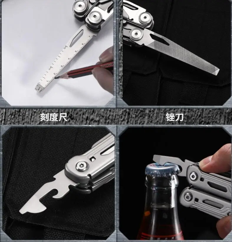 Daicamping DL10 Multitool Pliers Folding Knife Emergency Tool