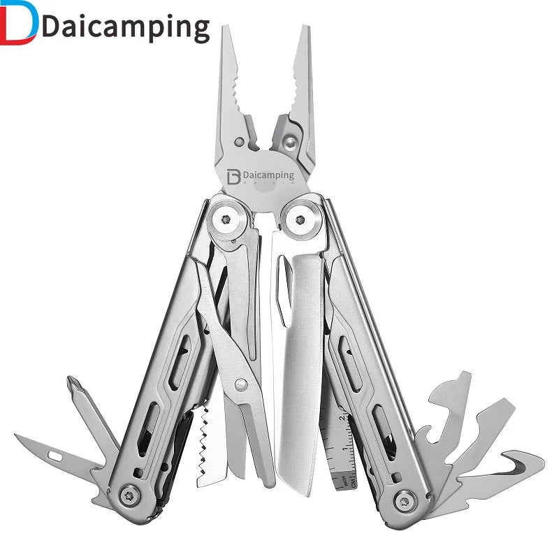Daicamping DL10 Multitool Pliers Folding Knife Emergency Tool