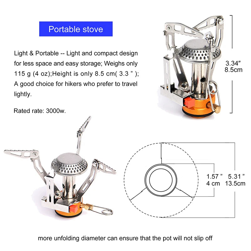 Widesea Camping Cookware Set For Outdoor Tableware And Stove