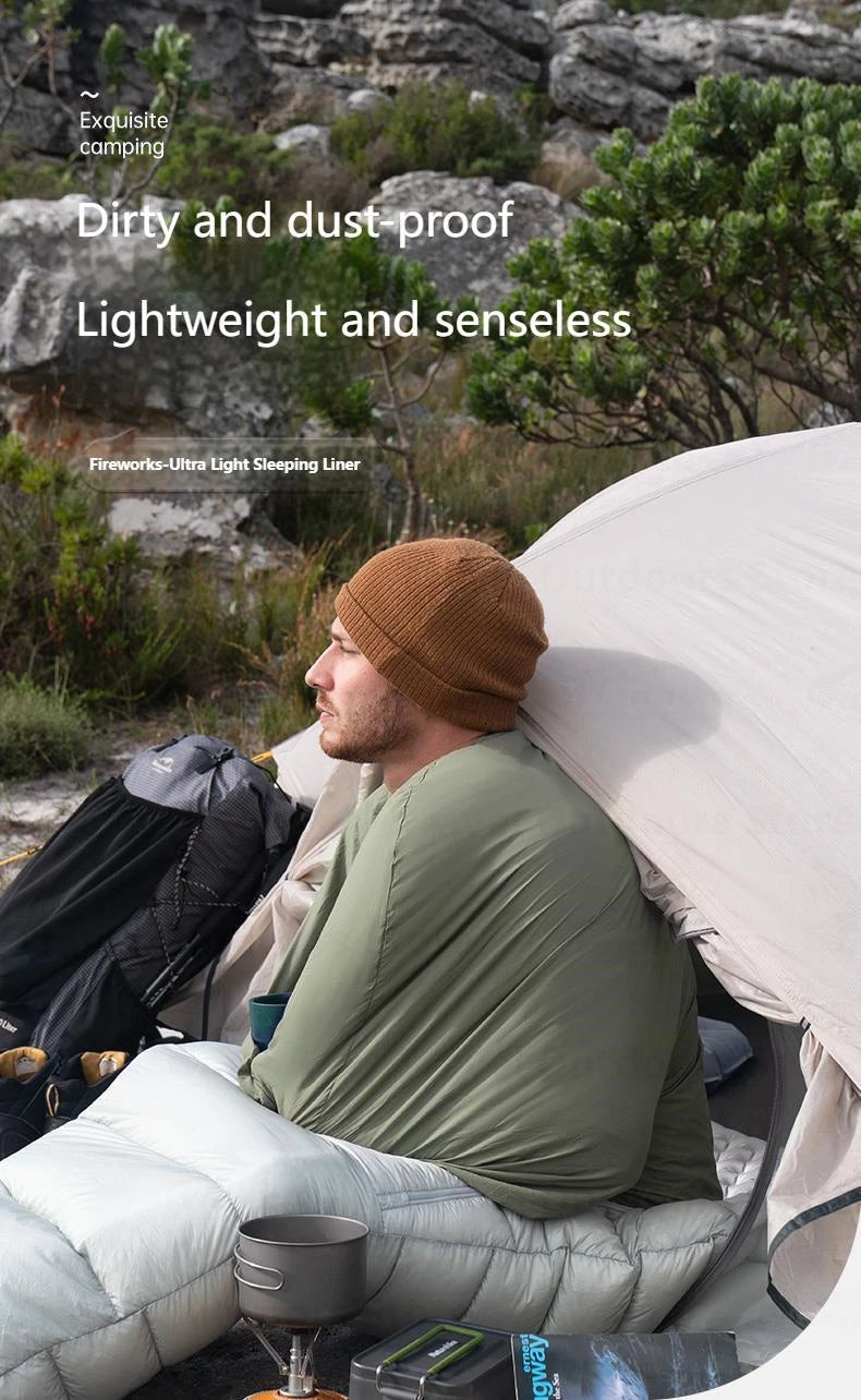 Ultralight Nylon Sleeping Bag Liner For Camping And Travel