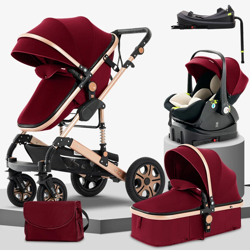 SteAnny 3 In 1 Baby Stroller Travel System With Isofix