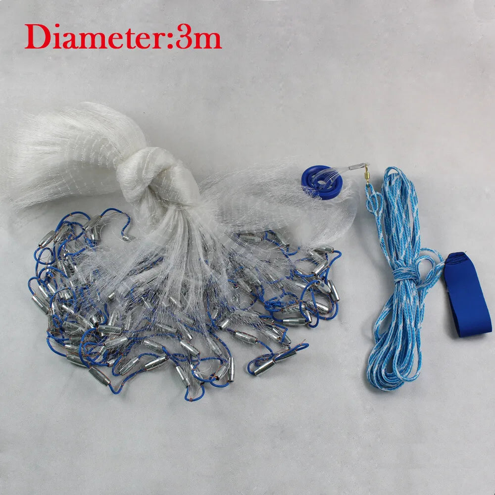 Bymaocar Saltwater Cast Net For Bait Easy Throw And Sink