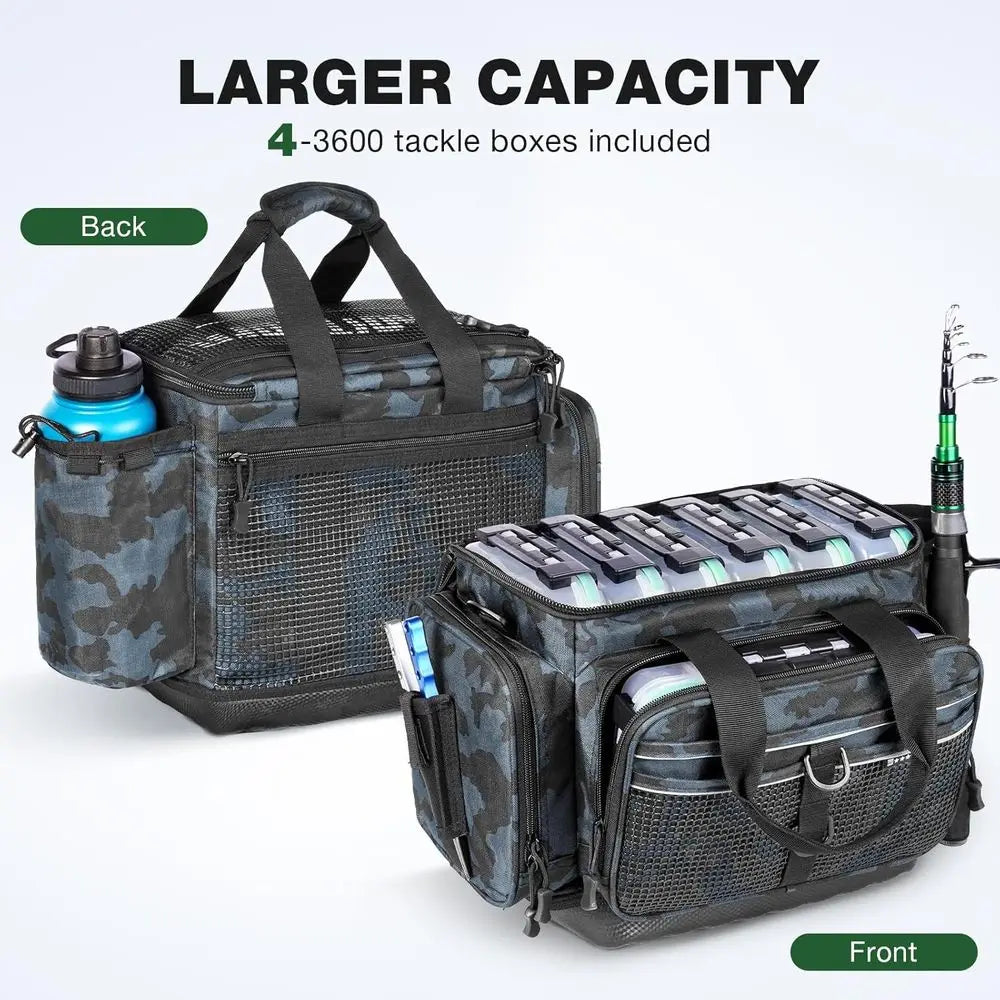 Tackle Box Organizer With Removable Dividers Water Resistant Four Pack