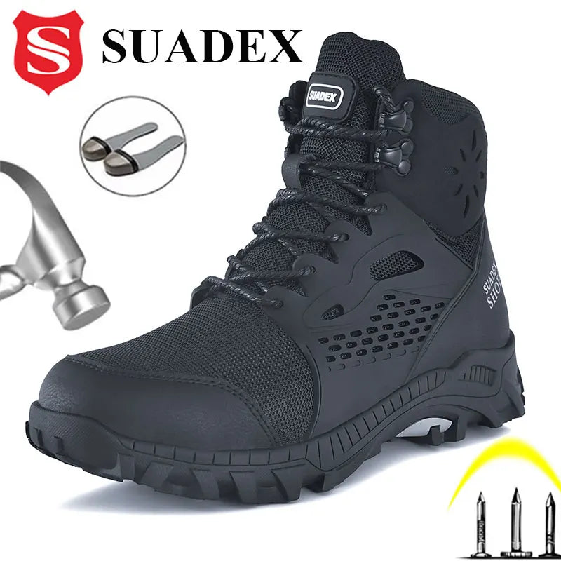 SUADEX S1 Safety Boots Steel Toe Work Shoes Anti-Slip