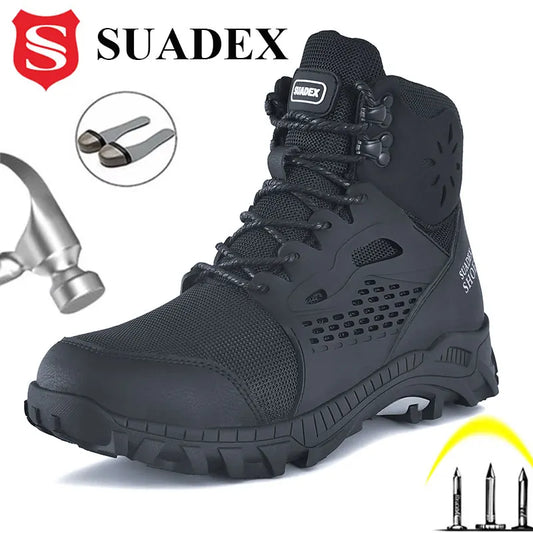 SUADEX S1 Safety Boots Steel Toe Work Shoes Anti-Slip