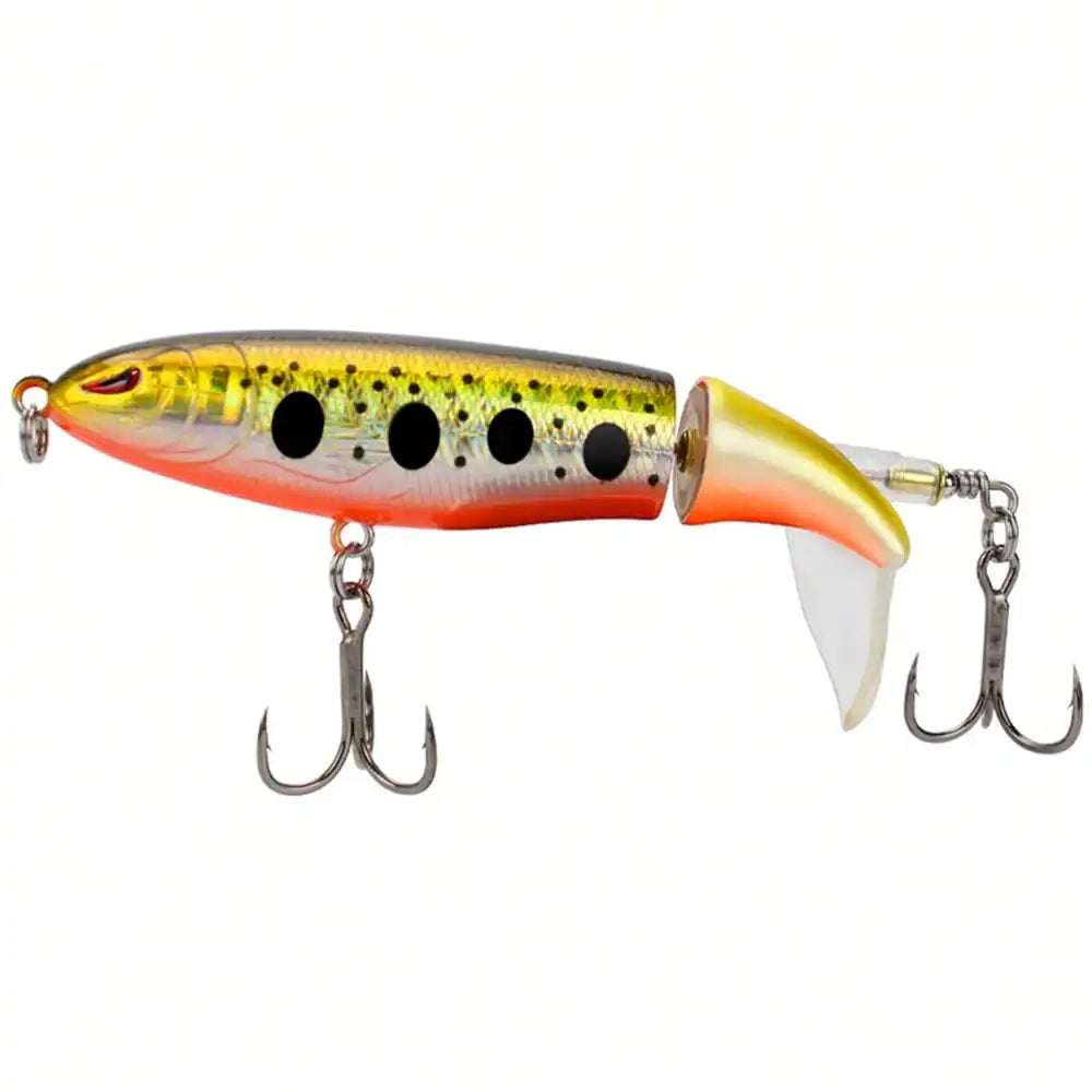 Propeller Trolling Hard Lure With Rotating Bobber Pencil Bait