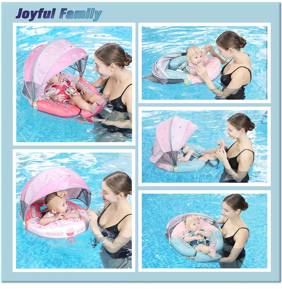 Mambobaby No Inflation Baby Float Harness For Safe Play