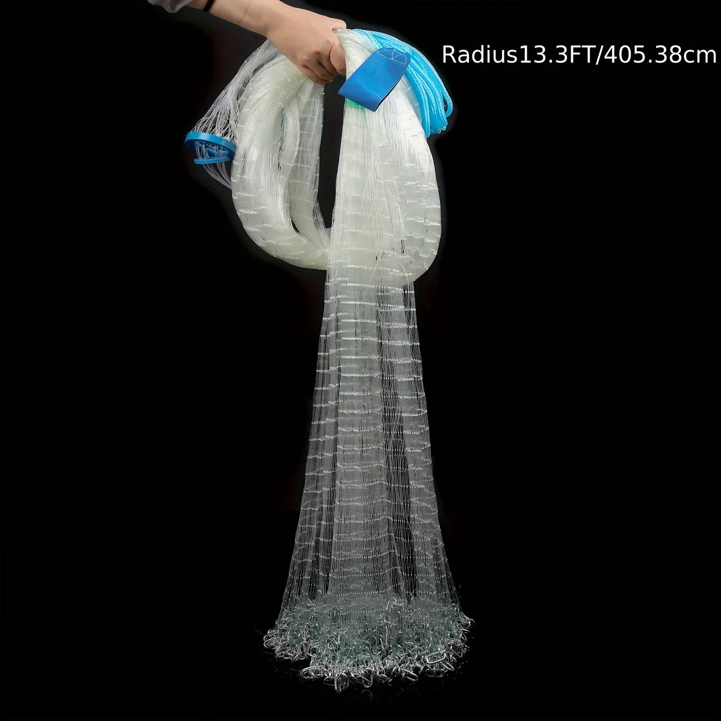 NGT Extra Large Saltwater Cast Net With Nylon Line Sinker