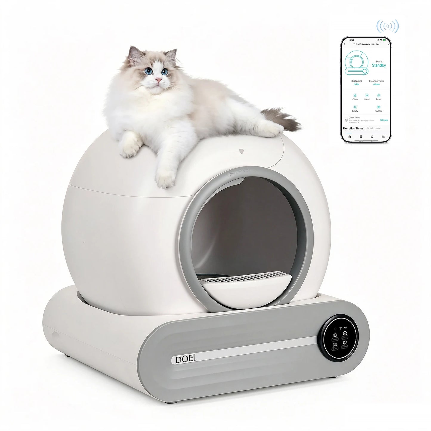Doel 2026 Upgrade Automatic Smart Cat Litter Box With App And Sd