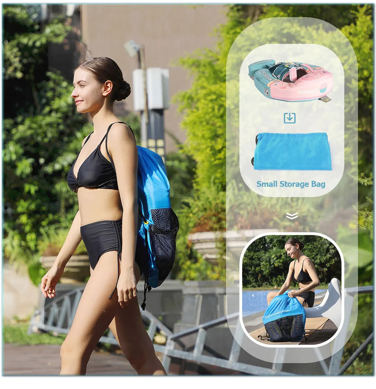 Mambobaby No Inflation Baby Float Harness For Safe Play