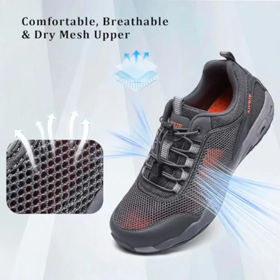 Unisex Hiking Shoes Breathable Non Slip Mesh Walking Shoes