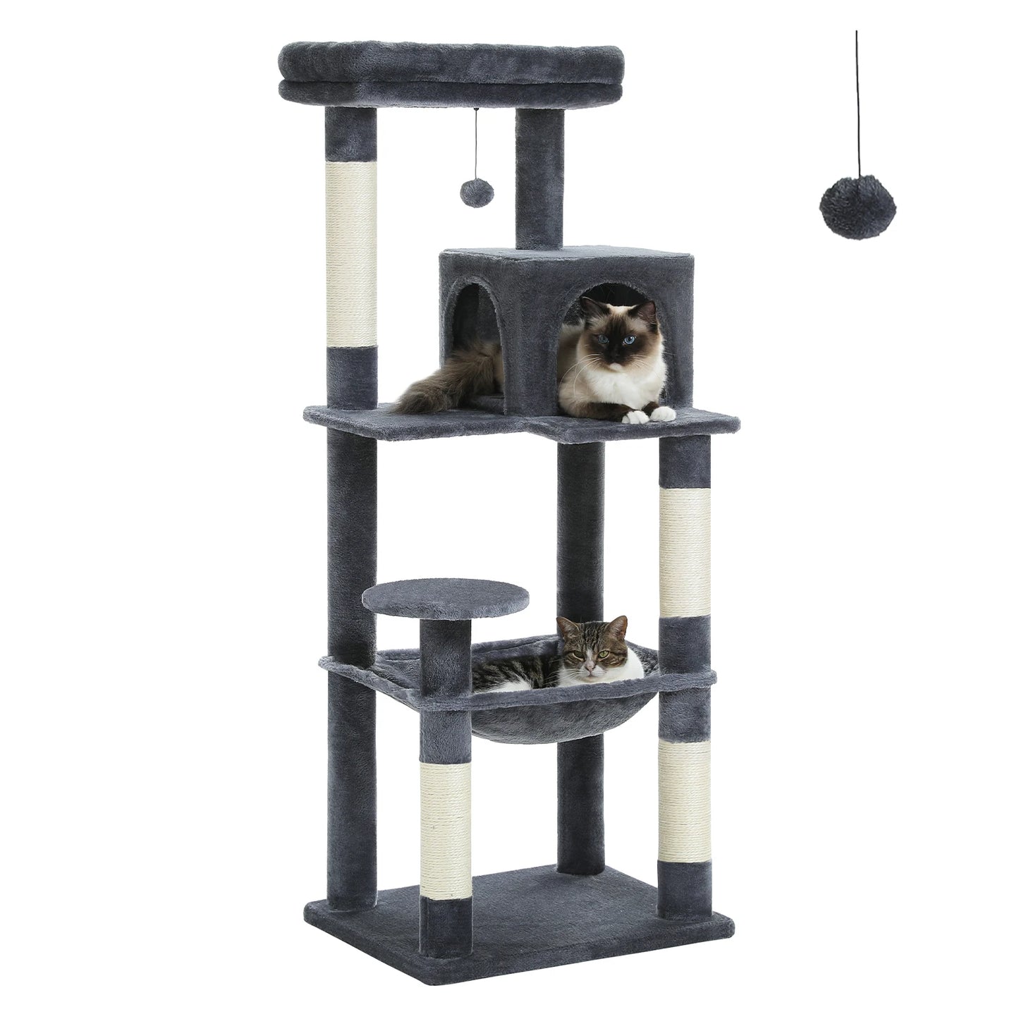 PawZ Road 5 Tier Indoor Cat Tree With Hammock