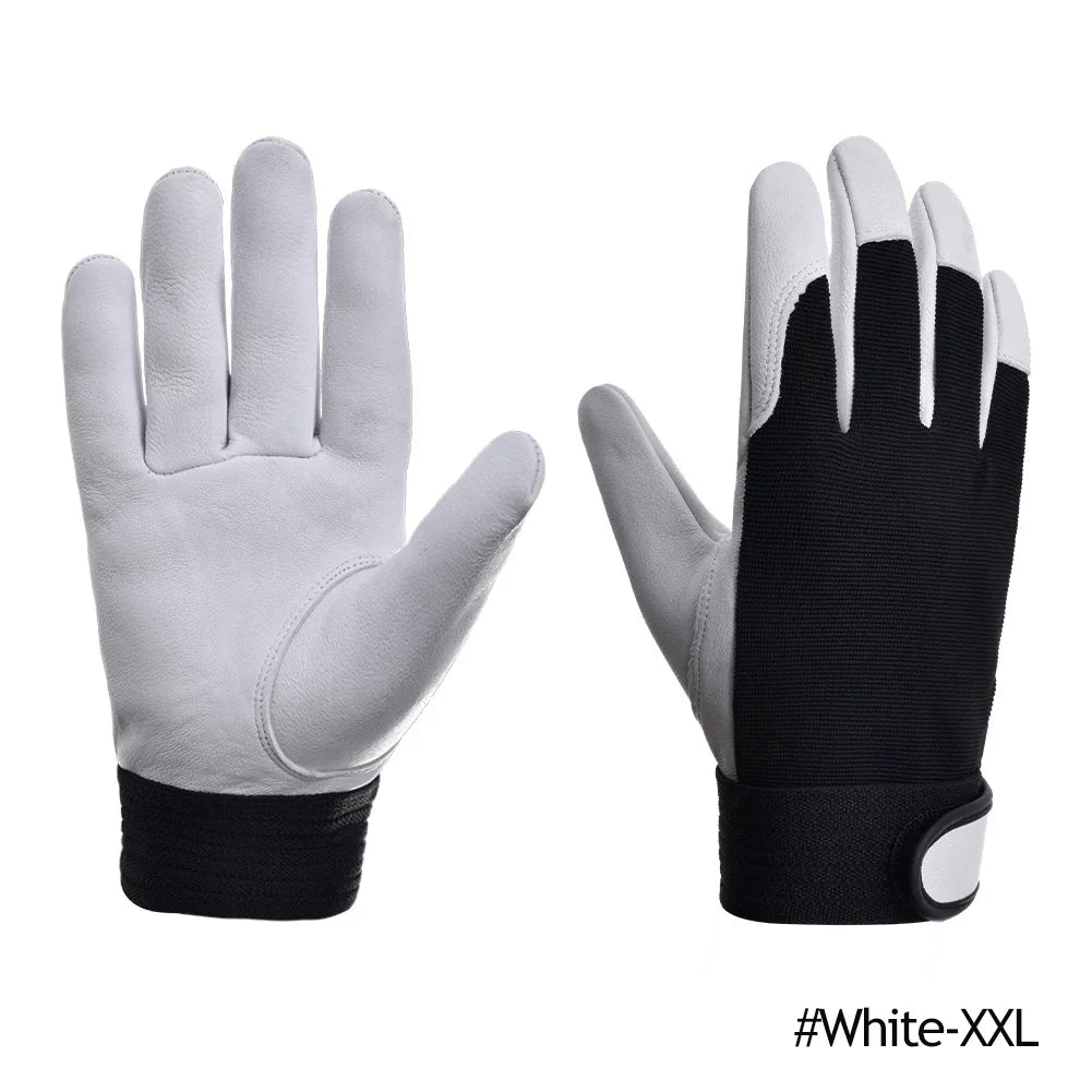 Cowhide Leather Work Gloves for Safety and Labour Protection