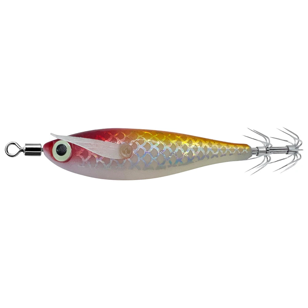 Luminous Squid Lure With 3D Eyes For Night Fishing