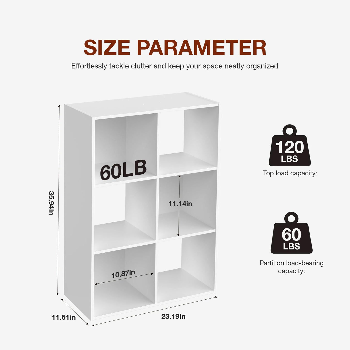 JHK 9 Cube Storage Organizer Wood Shelf Bookcase Living Room