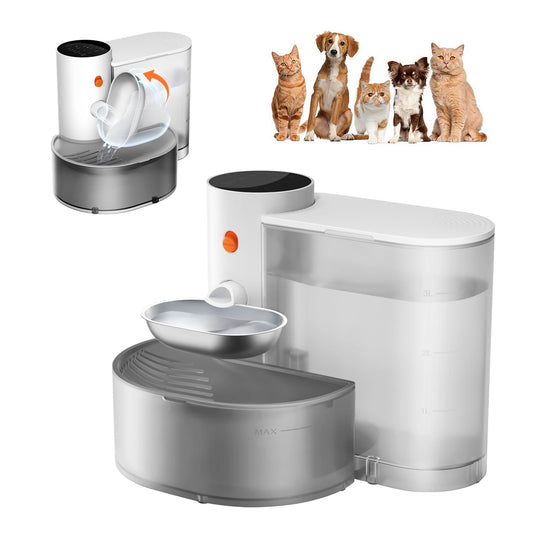 Petgravity Stainless Steel Pouring Water Dispenser for Cats