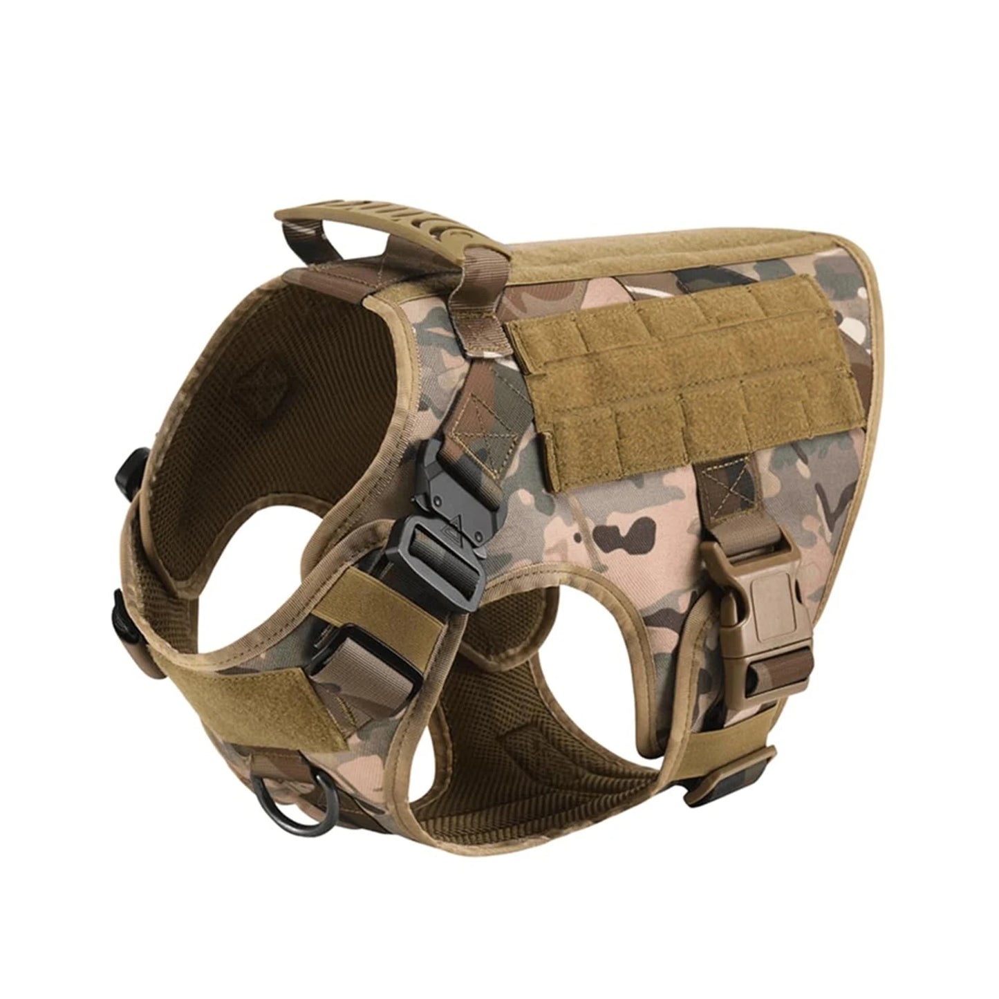 PETRAVELCN Tactical Dog Harness With Molle Pouches For Dogs