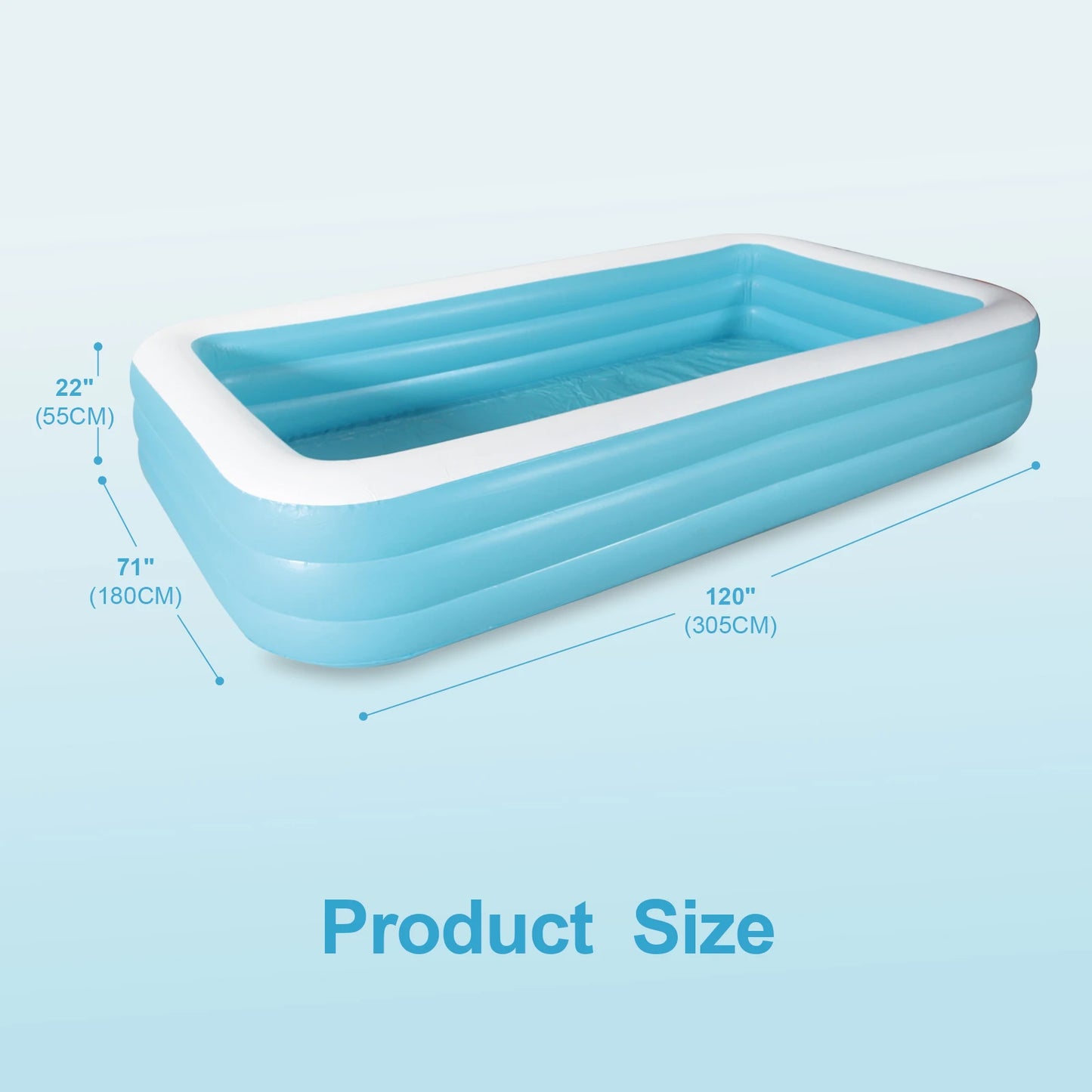 CADALENE Inflatable Family Pool for Kids and Adults
