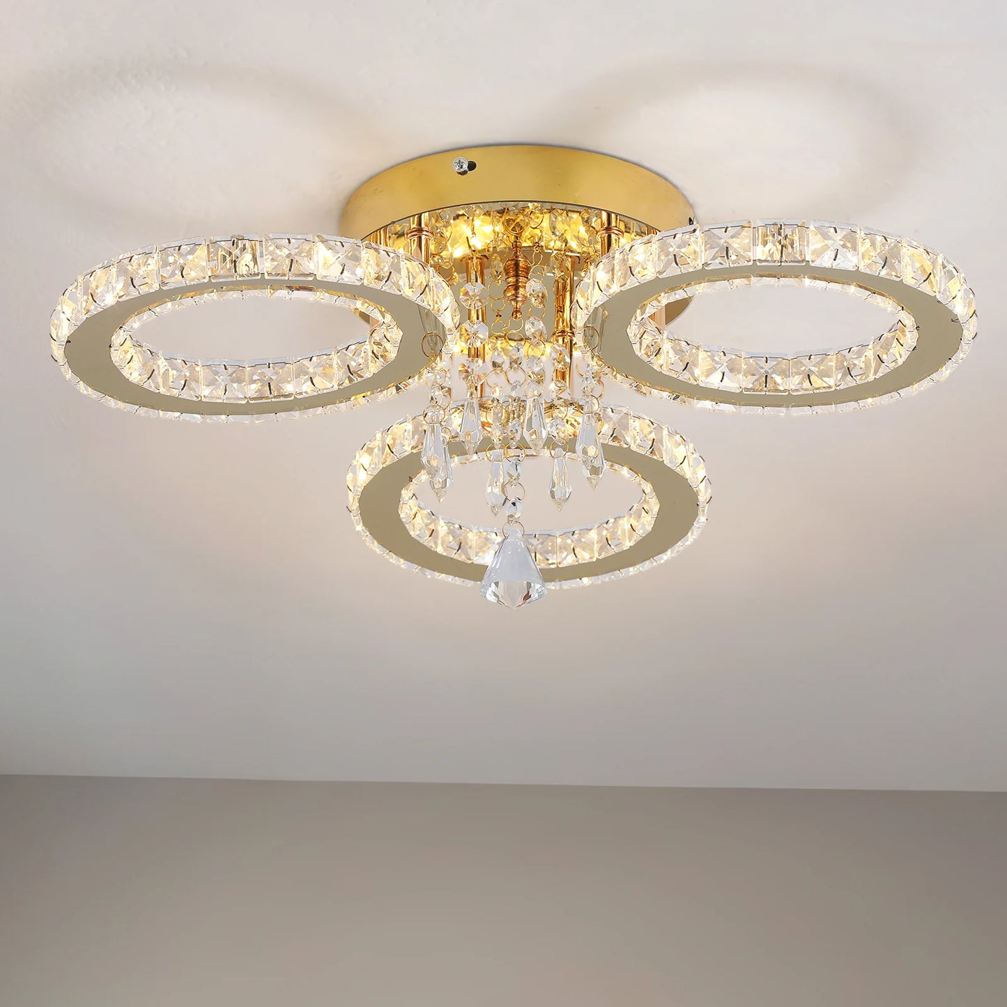 Vetrulus Crystal Ceiling Light Chandelier Living Room
