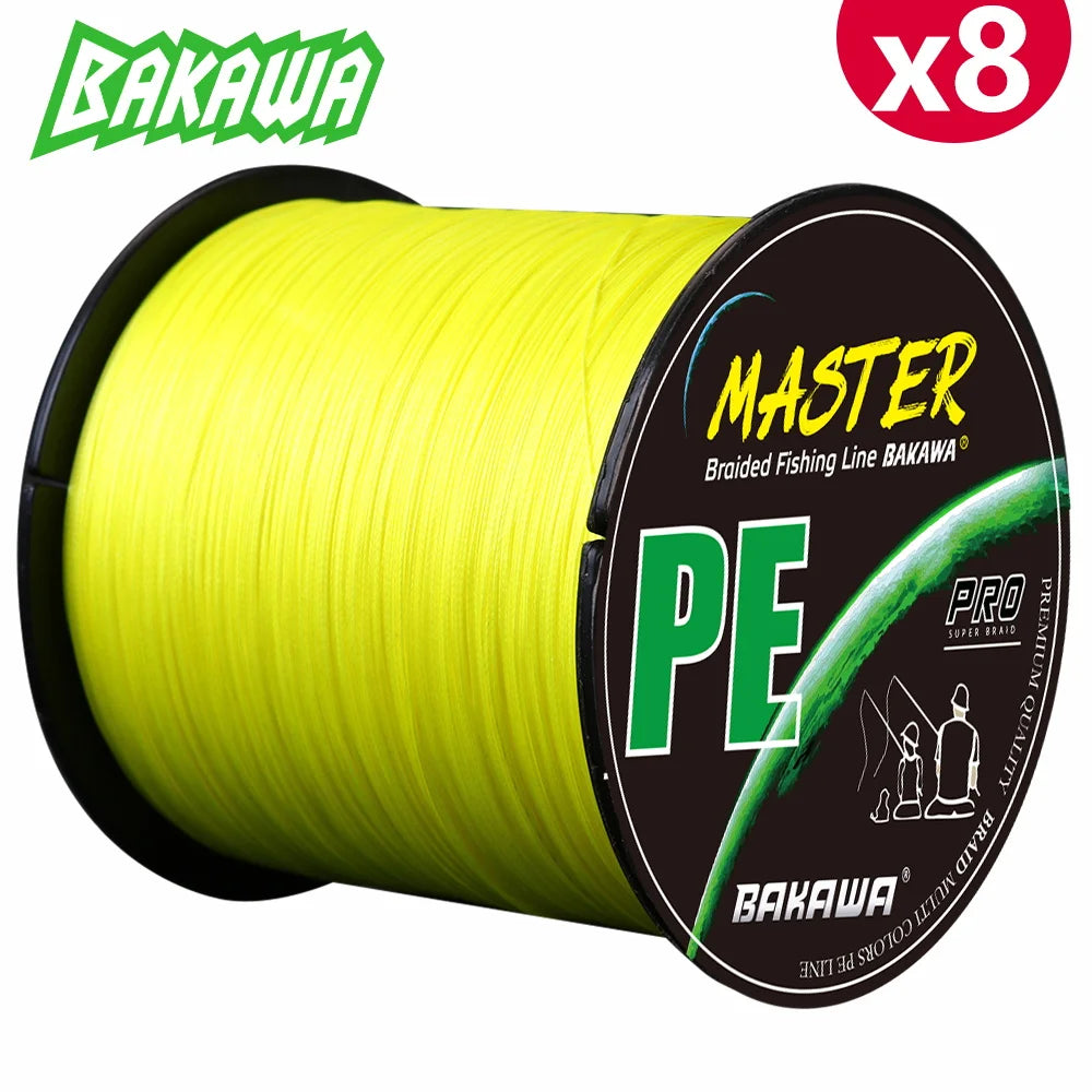 Bakawa 8-Strand Braided PE Fishing Line For Saltwater Carp Casting