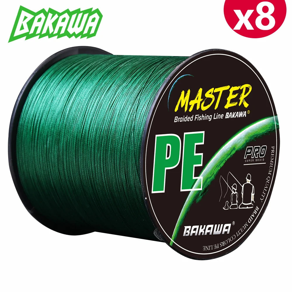 Bakawa 8-Strand Braided PE Fishing Line For Saltwater Carp Casting