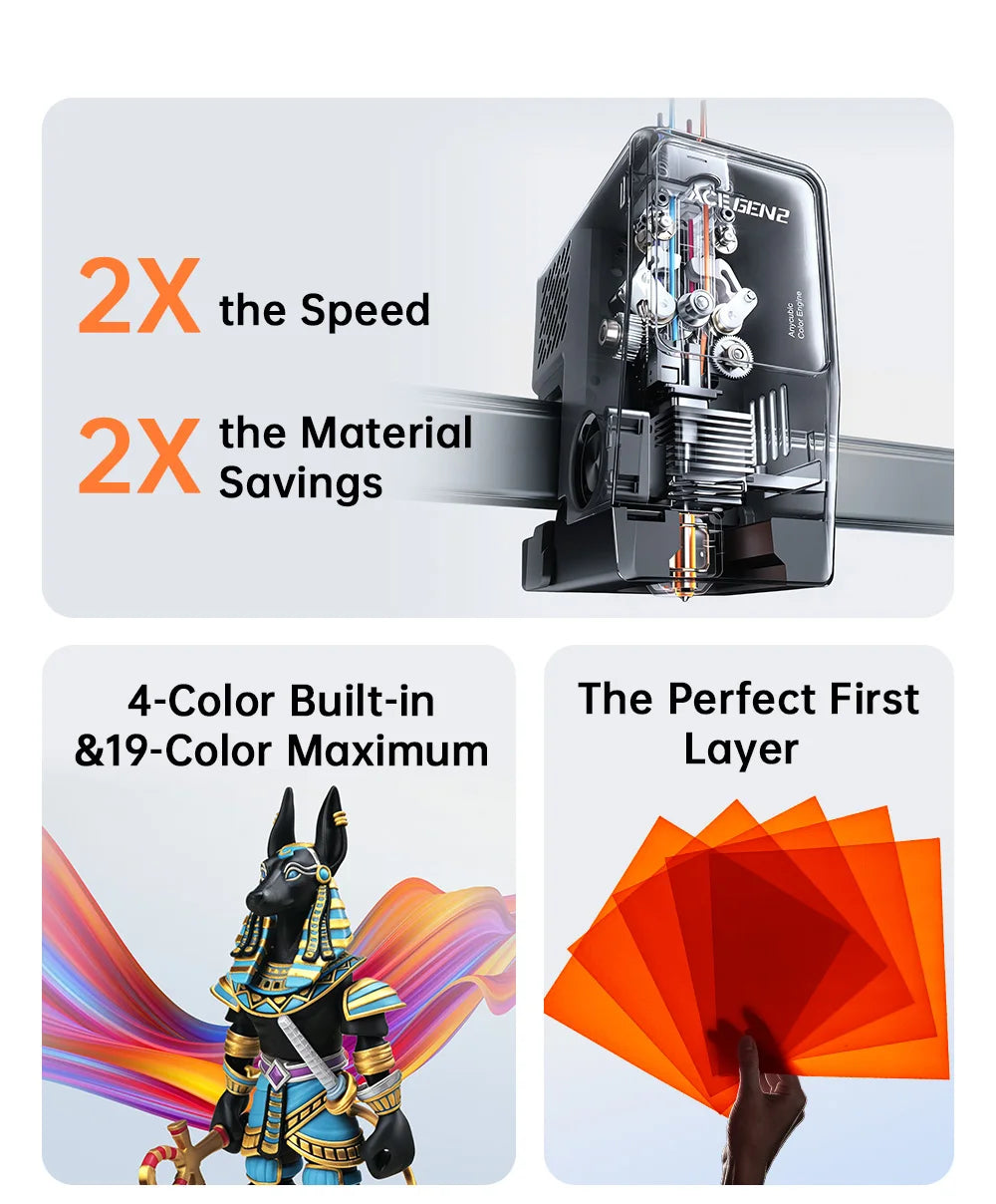 Anycubic Kobra X 3D Printer With Automatic Leveling And Fast Printing