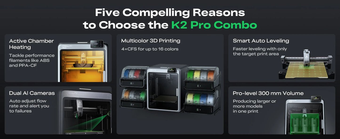 Creality K2 Pro Combo 3D Printer With Auto Leveling
