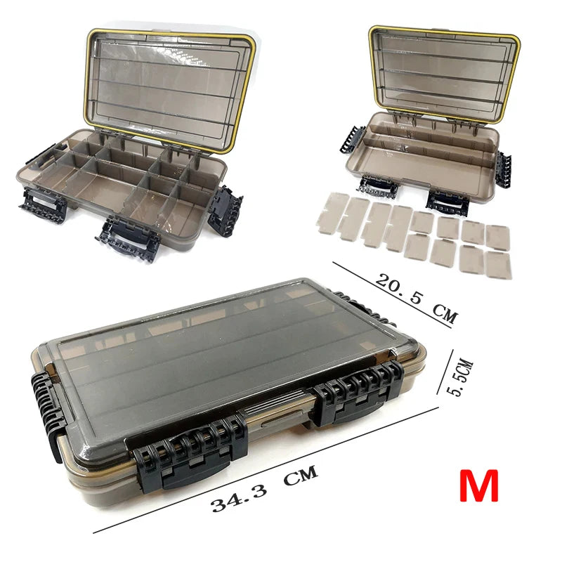 JSFUN Waterproof Fishing Tackle Box