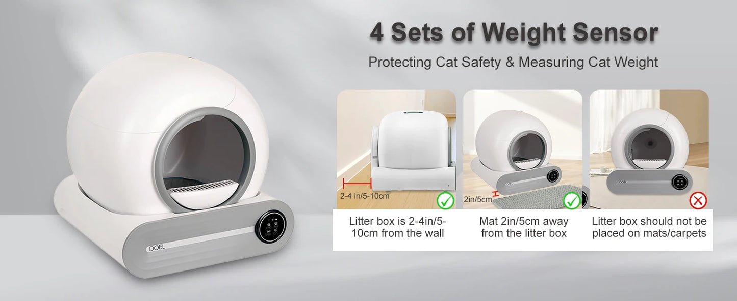 Doel 2026 Upgrade Automatic Smart Cat Litter Box With App And Sd