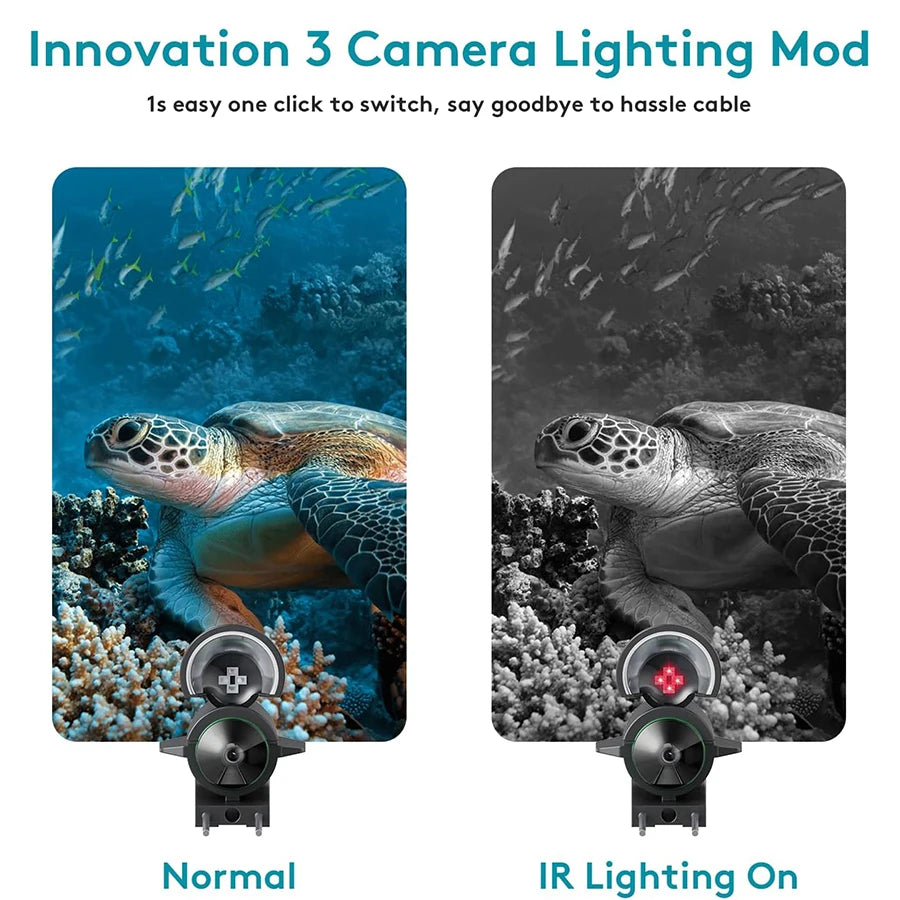 Underwater Fishing Camera With HD LCD Display And 10000mAh Battery