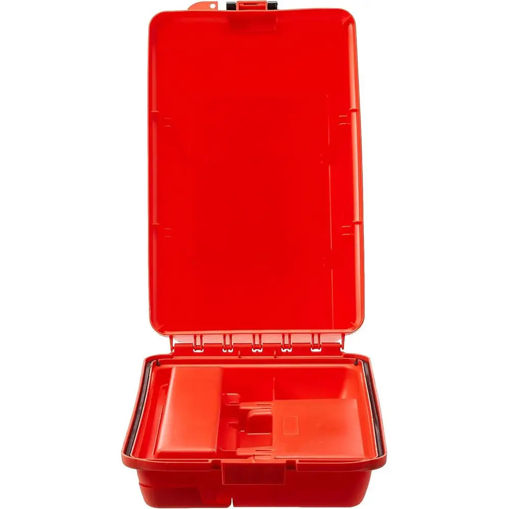 Jumbo Orange Dry Storage Box With Built-In Tray For Tackle