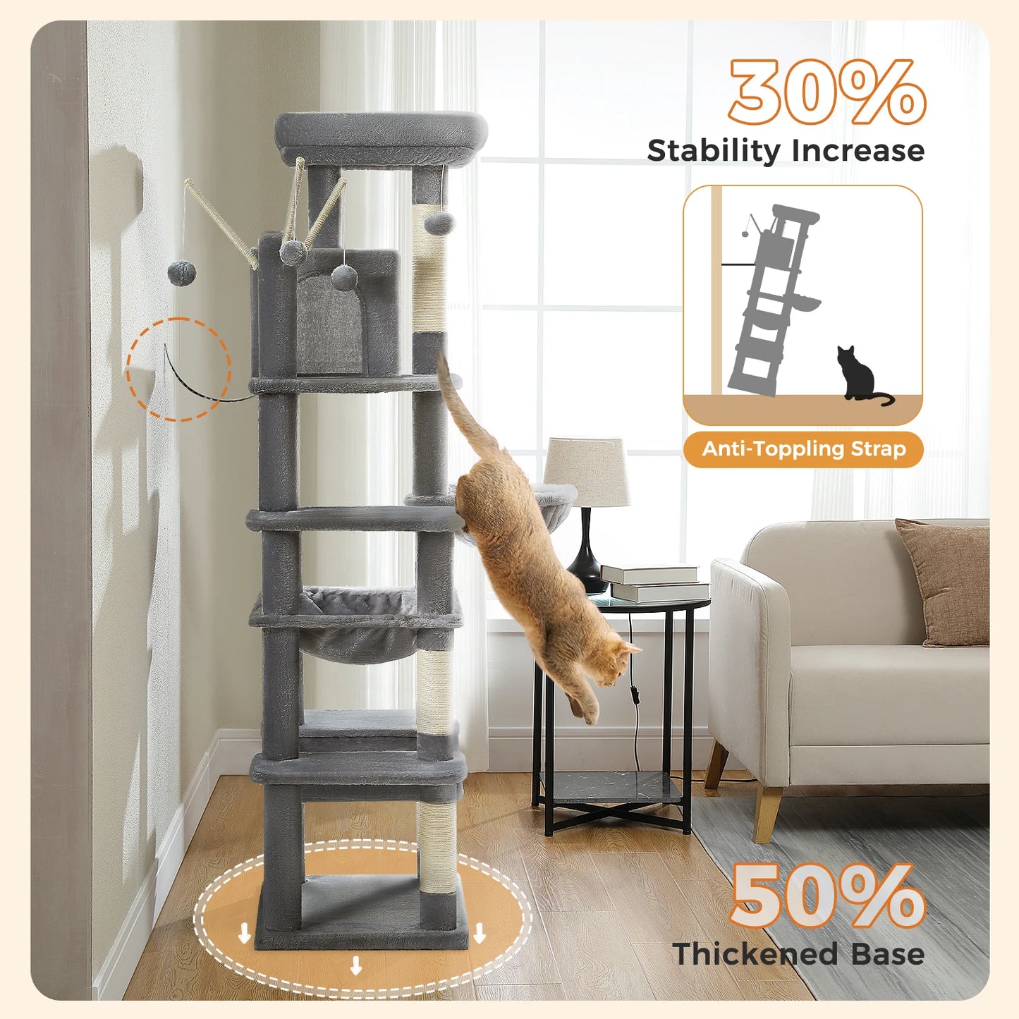 Pawz Road Multi Level Large Cat Tree Condo