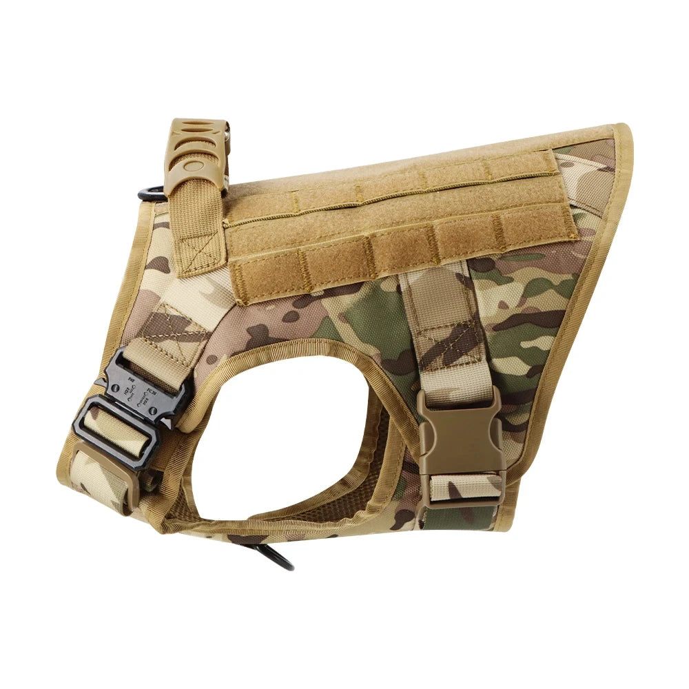 Military Large Dog Harness Vest For Training And Tactical Gear