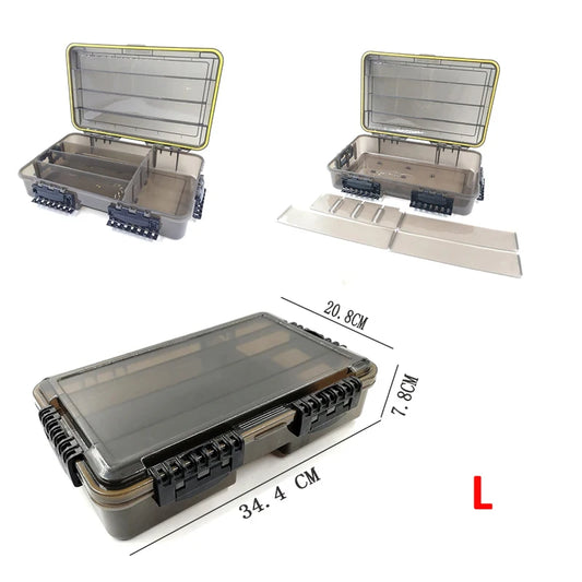 JSFUN Waterproof Fishing Tackle Box